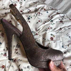 Sparkly Purple Madden Girl 5” heels